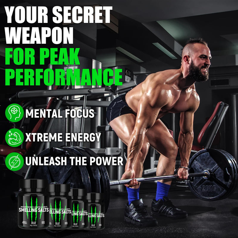 [Australia] - Potent Salts Wake Up for Athletes, Salts for Athletes in Hockey, Weightlifting and Powerlifting - Activate Before Smelling, Instant Energy, Enhanced Focus & Motivation-Black-30g-S5 