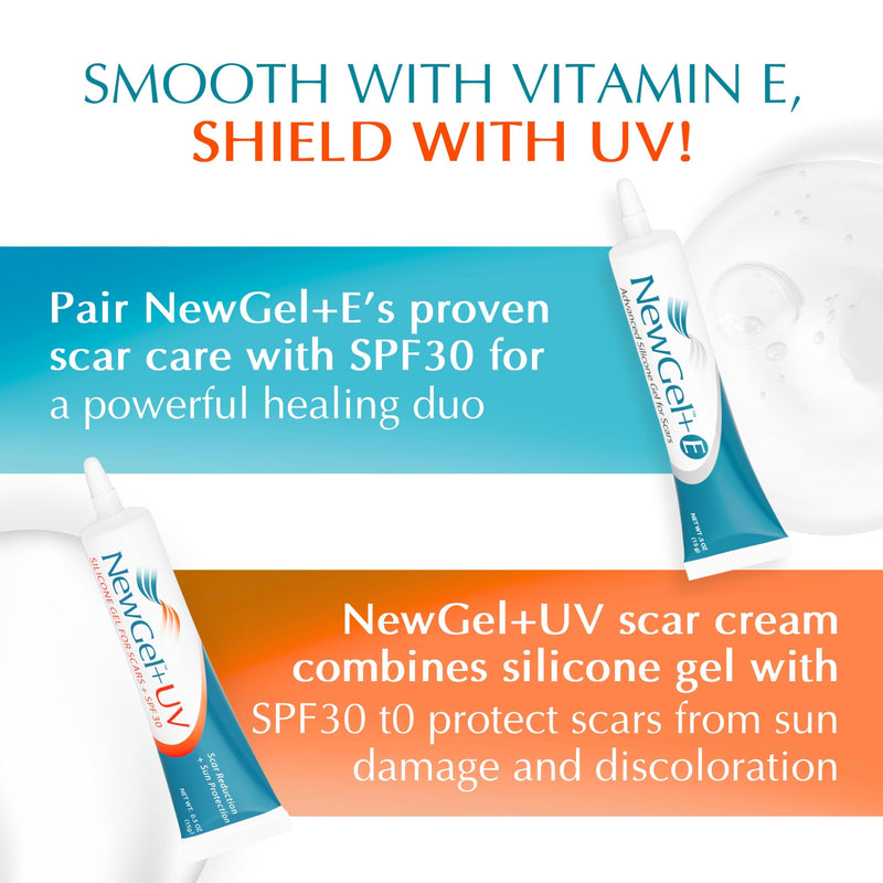 [Australia] - Advanced High-Potency Silicone Scar Gel with Vitamin E for Old, New Scars, Surgery, Keloids, Burns, and Facial Blemish Scars, NewGel Plus by MyNewGel (15 Grams) - 0.50 oz 0.5 Ounce 