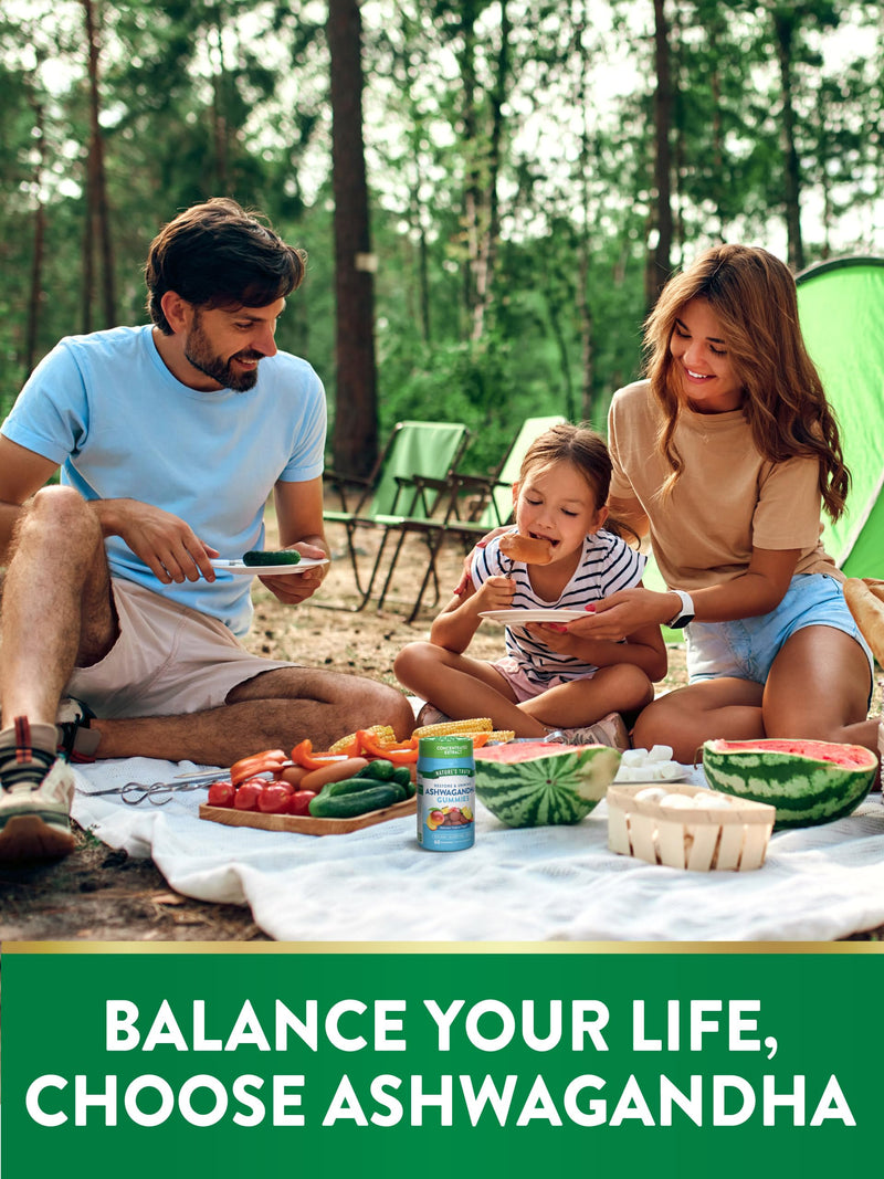 [Australia] - Nature's Truth Ashwagandha Gummies | 60 Tropical Flavor Gummies | Vegan, Non-GMO, & Gluten Free Supplement 
