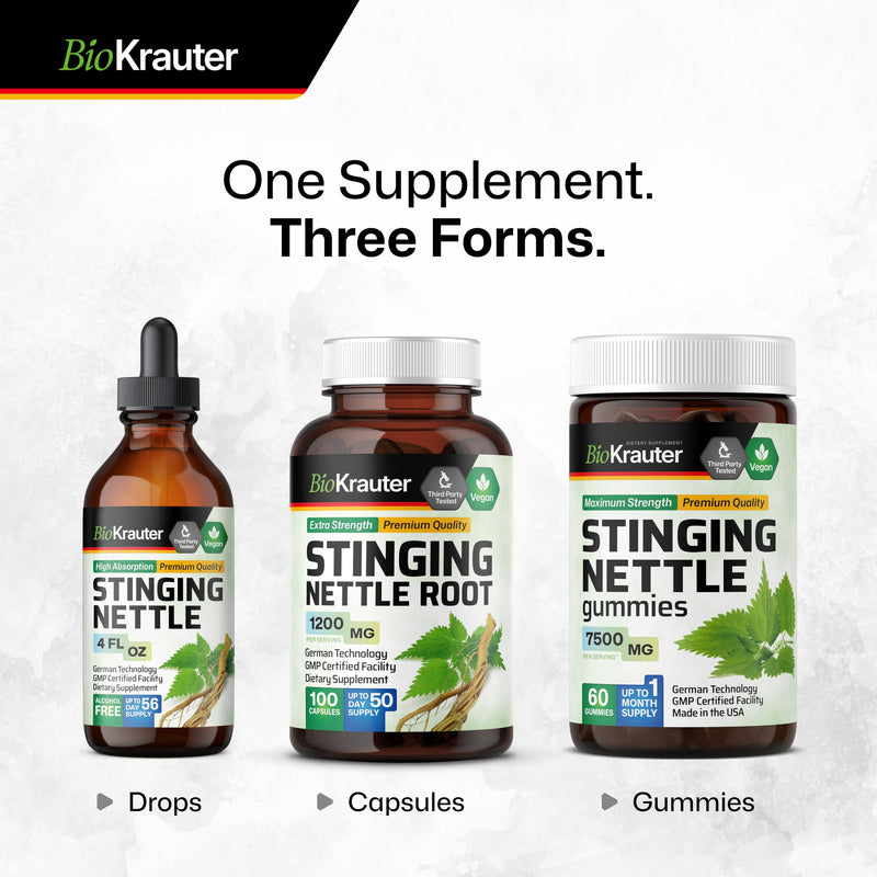 [Australia] - Stinging Nettle Capsules - Natural Urinary Tract & Overall Health Support - Organic Nettle Root Powder (Urtica Dioica) 1200 mg - 100 Vegan Pills - Non GMO 100 Count (Pack of 1) 