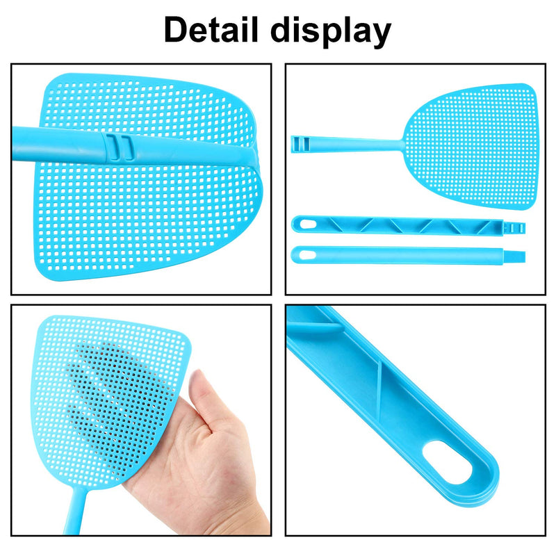 [Australia] - Boao 10 Pieces Fly Swatter, Colorful Strong Flexible Manual Fly Swat Set Plastic Durable Fly Swatter 