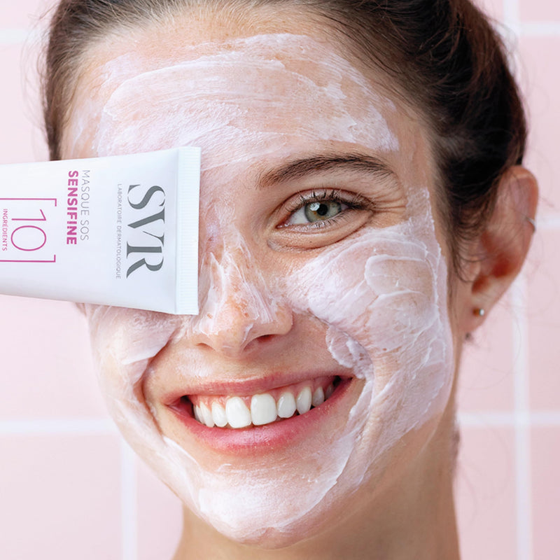 SVR [Sensifine] SOS Mask with Panthenol & Vitamin B12, 2.5 fl oz | Hydrating & Soothing Cream Mask – Dry, Dehydrated & Sensitive Skin – Face & Neck – Fragrance-Free