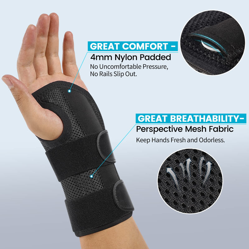 [Australia] - STSKing Doctor Approved Wrist Brace, Adjustable Day-Night Wrist Brace for Men Women, Brace Wrist for Arthritis, Tendonitis, Sprain, Sports Protection (Left, S/M) Left S/M (Wrist 13-20 cm) 