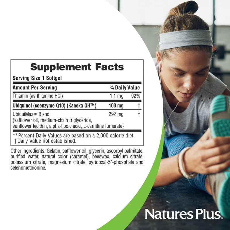 NaturesPlus Beyond CoQ10 100 mg - 60 Softgels - Provides High-Strength Ubiquinol - Supports Overall Well-Being - 60 Servings 60 Count (Pack of 1)