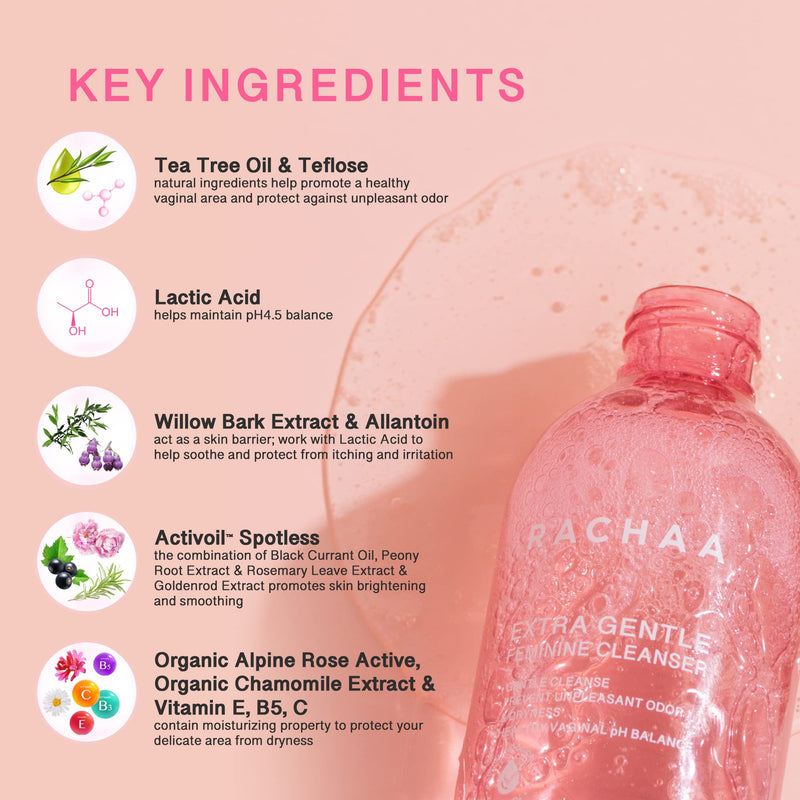 [Australia] - Feminine Wash for Women, Lightening and Moisturizing, pH Balance Intimate Wash with Tea Tree Oil and Lactic Acid, 6.76 Fl Oz 