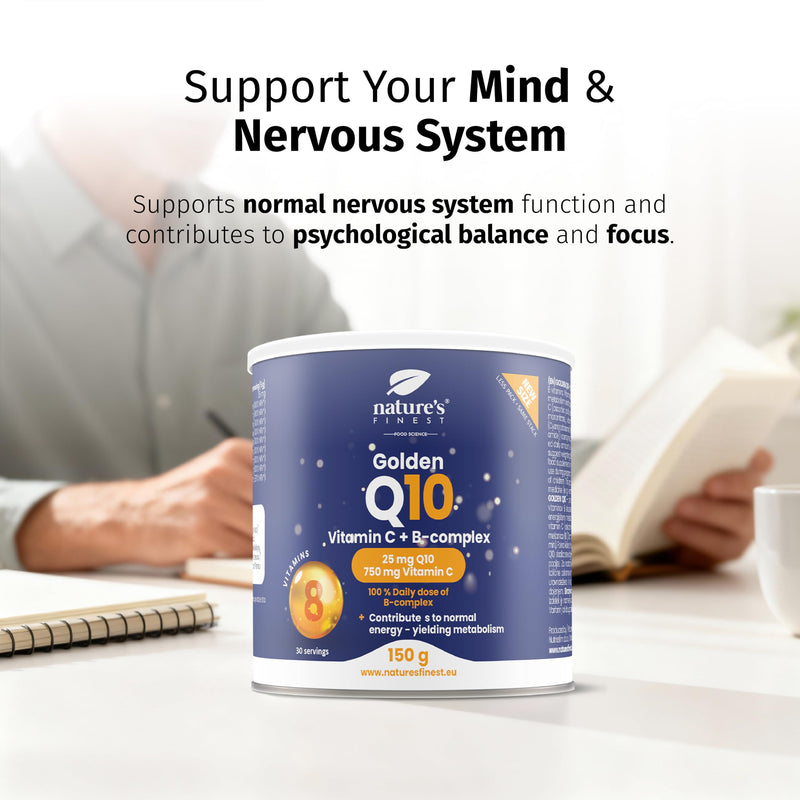 Nature's Finest by Nutrisslim Golden Q10, High Strength Coenzyme Q10, Potent Q10 Supplements for Vitality, CQ10 Supplement Formula, Co Q10 Supplement for Energy Orange 150g (Single)