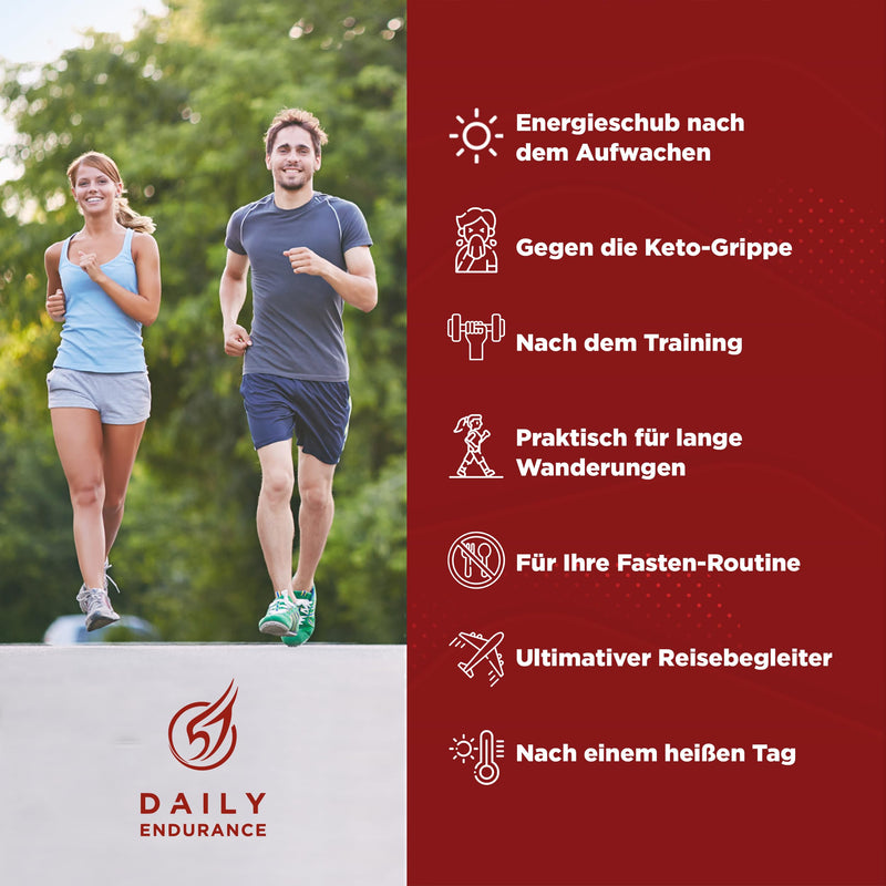 [Australia] - Daily Endurance | Keto Electrolyte Powder | Supports hydration and recovery | Low Carb, Keto & Paleo | No Sugar & Vegan Powder for Electrolytes Drink | 30 stick packs (citrus salt) 