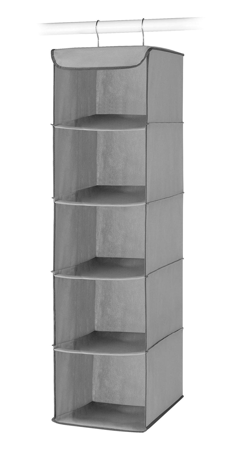 [Australia] - Whitmor 5 Section Closet Organizer - Hanging Shelves with Sturdy Metal Frame 
