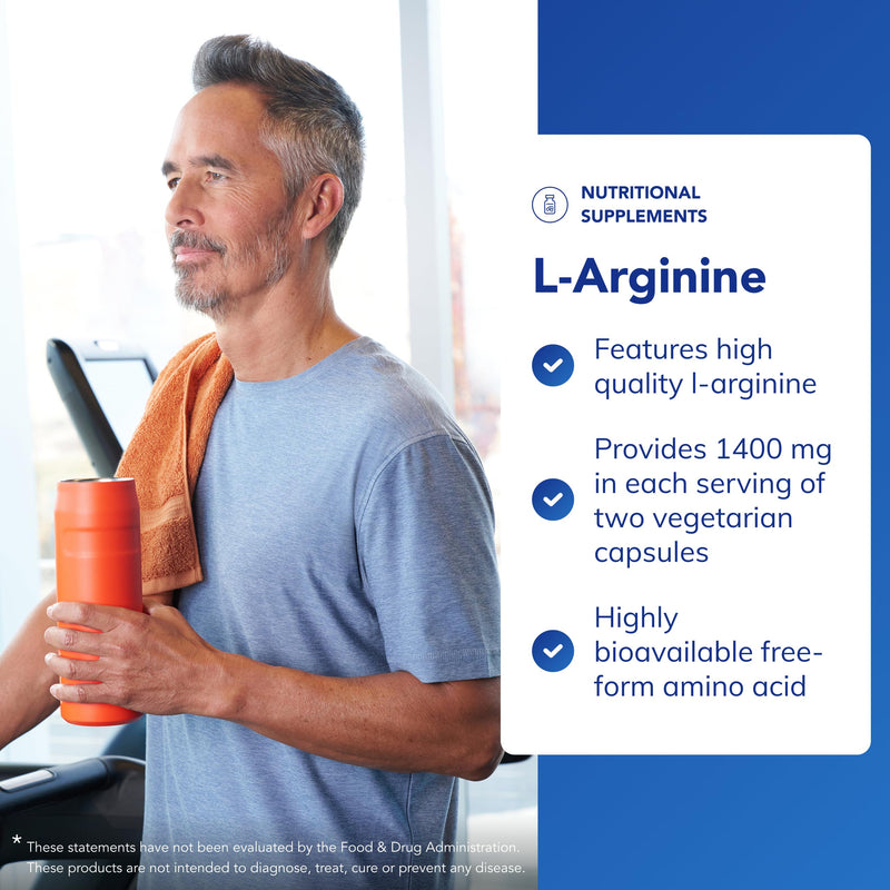 Pure Encapsulations L-Arginine - Hypoallergenic Supplement with Amino Acids - High-dose L-Arginine - 90 Capsules