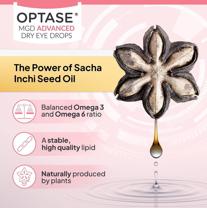 OPTASE MGD Advanced Dry Eye Drops - Preservative Free Eye Drops for Dry Eyes and MGD - Lipid-Based Artificial Tears - Demet Technology, Multidose Bottle, Contact Lens Safe - .33 fl oz, 300 Drops