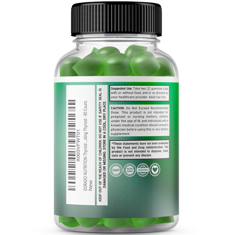 [Australia] - Thyroid Support For Women & Men (90 Gummies) Ashwaganda, Iodine, Bladderwrack, Kelp, & Schisandra - Thyroid Support Supplement - Delicious Flavor - Non-GMO, Vegan, Gluten-Free - (90 Thyroid Gummies) 