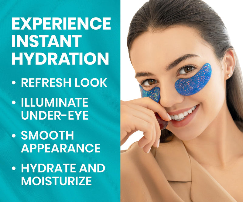 [Australia] - Under Eye Patches for Dark Circles and Puffy Eyes (30 Pairs), Marine Collagen Eye Gel Pads for Puffiness with Vitamin C, Hyaluronic Acid, and Pearl Extract, Eye Mask for Dark Circles and Puffiness 30 Count (Pack of 1) 