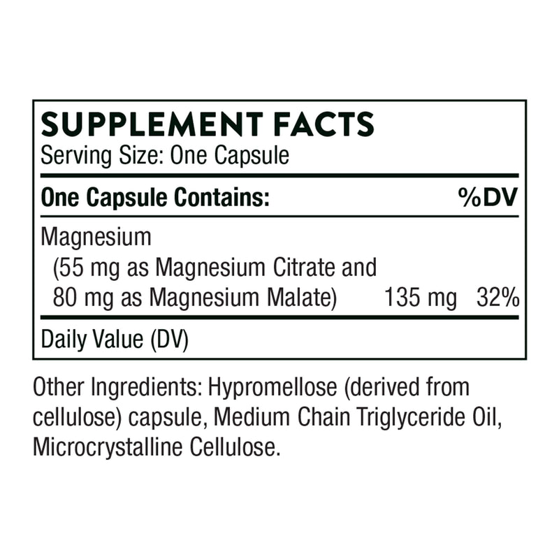 THORNE - Magnesium CitraMate & Vitamin D-5000 Duo - Heart, Bones, Muscles - 60 to 90 Servings