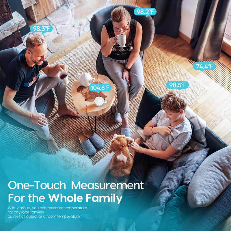 [Australia] - Thermometer for Adults and Kids, Fast Accurate Baby Thermometer with Fever Alarm & Mute Mode, FSA eligible, Lifetime Support -Take Quick Temperature Easily White 