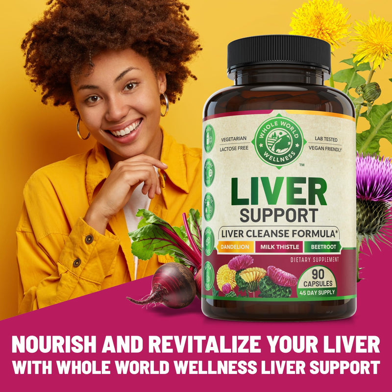 [Australia] - Liver Cleanse Detox & Repair Formula. Liver Support Supplement with Dandelion Root Silymarin Milk Thistle Turmeric & Artichoke Extract for Liver Health Support. Milk Thistle Liver Detox 90 Pills 