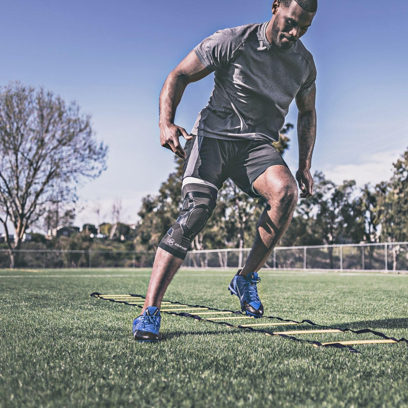 [Australia] - DonJoy TRIZONE Compression Calf Sleeve - For Muscle Strains, Shin Splints, Inflammation From Overuse Injuries and Strains - Left Leg, Black, Medium 