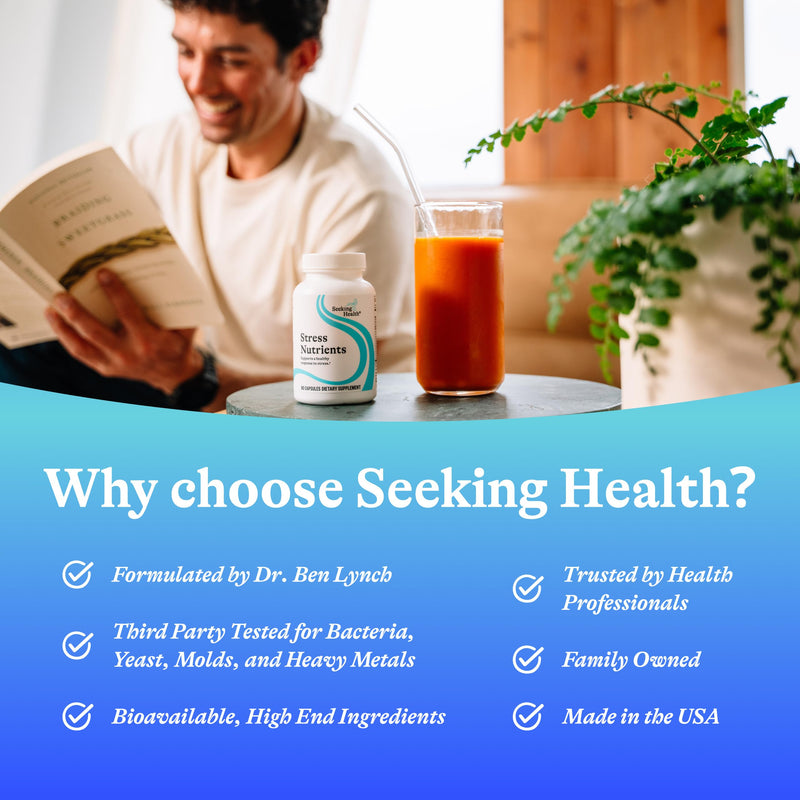 [Australia] - Seeking Health Stress Nutrients, formerly Adrenal Nutrients, Adrenal Support Supplement, Healthy Cortisol Regulation and Normal Stress Response Support (90 capsules)* 