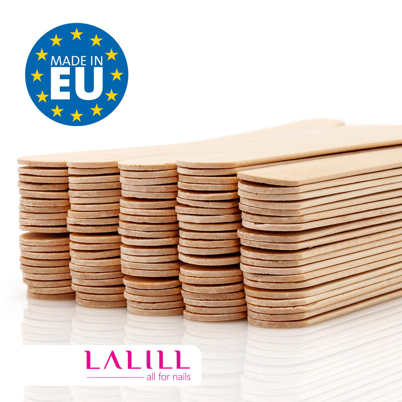 [Australia] - LALILL wooden spatulas made of birch wood, pack of 100, 15 cm length, wooden spatulas for hair removal, applying wax, waxing masks, wooden sticks for crafts, ice cream sticks, ice cream sticks, mouth depressors, wood for practice 