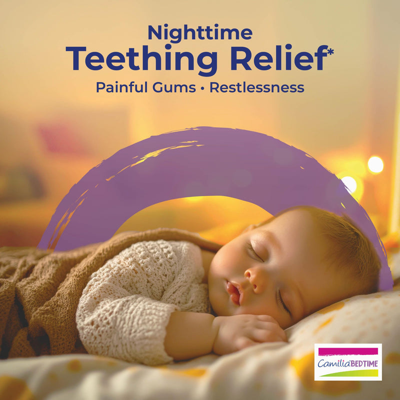[Australia] - Boiron Camilia Bedtime Liquid Doses for Nighttime Teething Relief, Painful Gums, Restlessness, and Irritability - 30 Count 30 Dose Bedtime 