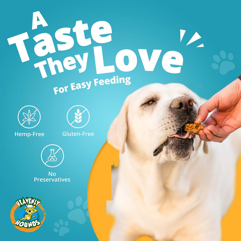 Peanut Butter Chews - Anxiety Relief for Dogs - Natural Ingredients - No Hemp Calming Treats, 2 Oz - Pack of 12 12-pack - PawsPlanet Australia