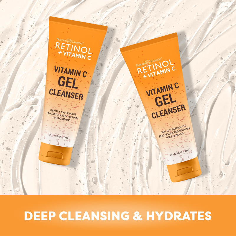 LIVAURA Retinol + Vitamin C Cleanser Face Wash, Brightens and Reduces Signs of Aging, Fine Lines and Uneven Texture, 4 Oz
