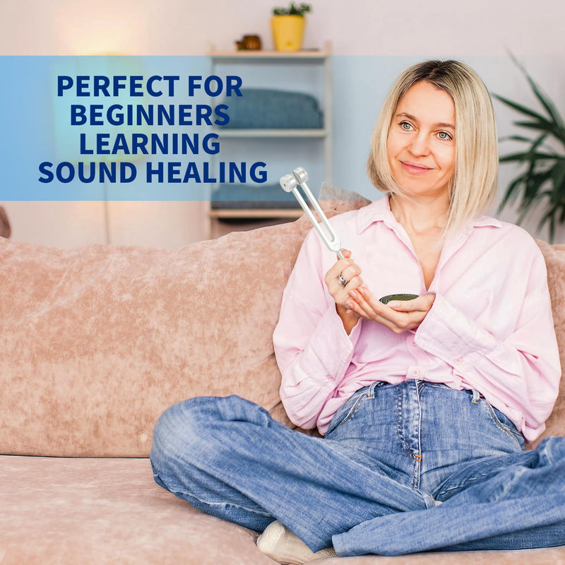 [Australia] - Tuning Forks for Healing Set ‚Äì Includes 128Hz, 136Hz, 256Hz, 384Hz & Activator, Portable in Red Leather Pouch ‚Äì Medical Grade Sound Healing Instruments for Chakra, Yoga, and Meditation Tuning Fork 4set 