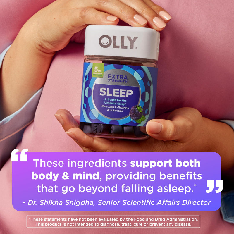 OLLY Extra Strength Sleep, Occasional Sleep Support Supplement - 50 Count 50 Count (Pack of 1)