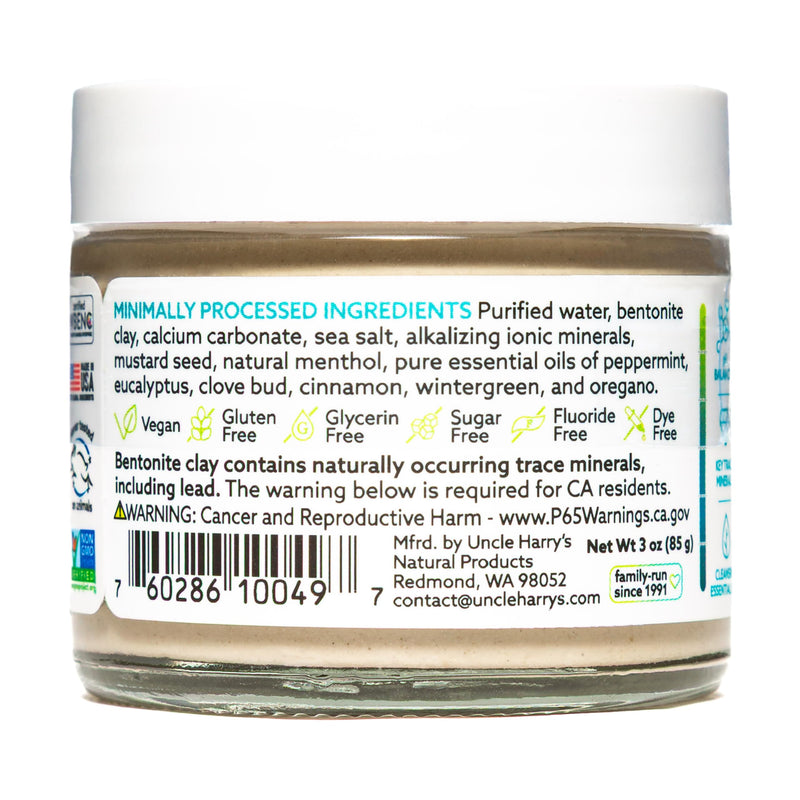[Australia] - Uncle Harry's Spearmint Remineralizing Toothpaste | Natural Whitening Tooth Paste Freshens Breath & Promotes Enamel | Vegan Fluoride Free Toothpaste (2 Pack) 