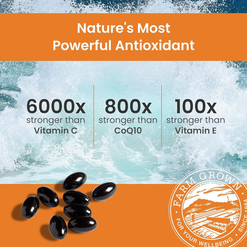 Nutrex Hawaii BioAstin Astaxanthin 4 mg Softgels – Natural Astaxanthin Formula with Vitamin E, 120 softgels, one Capsule Every Day