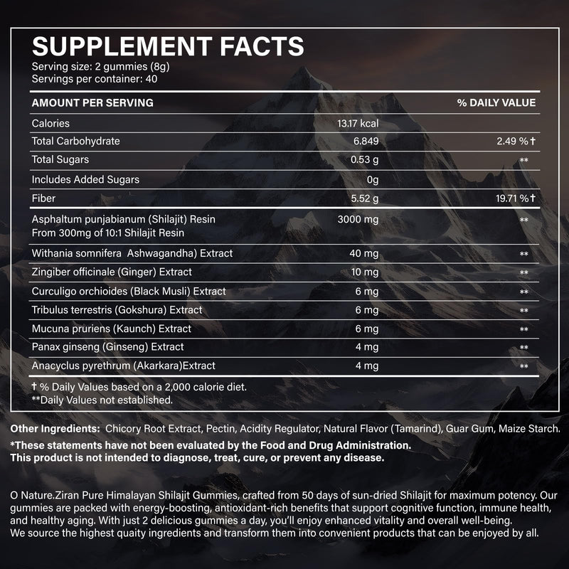 [Australia] - Shilajit Gummies for Men & Women - Pure Himalayan Shilajit Gold Gummies Rich in Ashwagandha, Gokshura with 85+ Minerals, Authentic Flavor, 100% Natural, 80 Gummies 