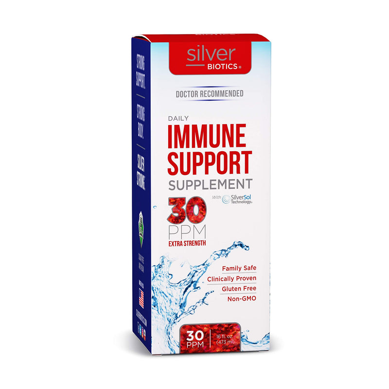 [Australia] - Silver Biotics 30 PPM Extra Strength Daily Immune Support Supplement with Silversol Technology | The Perfect Daily Defense Boost for Your Immune System | 16 Fl Oz 