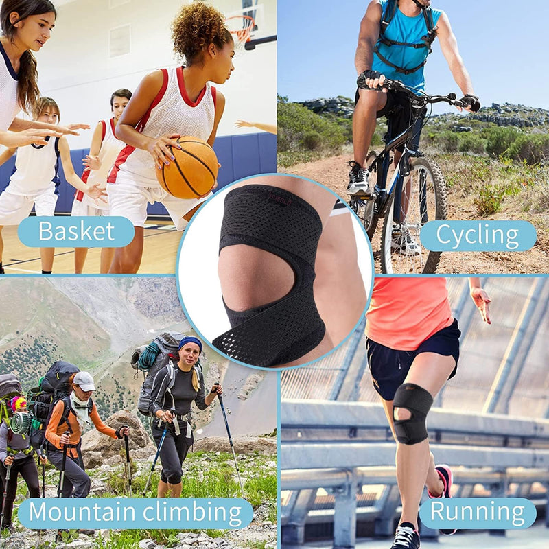 [Australia] - Knee Brace for Men Women, Knee Support with Side Stabilizers for Meniscus Tear Knee Pain, Adjustable Patella Knee Support Knee Brace for ACL MCL Arthritis Injury Recovery (XXL) XXL 