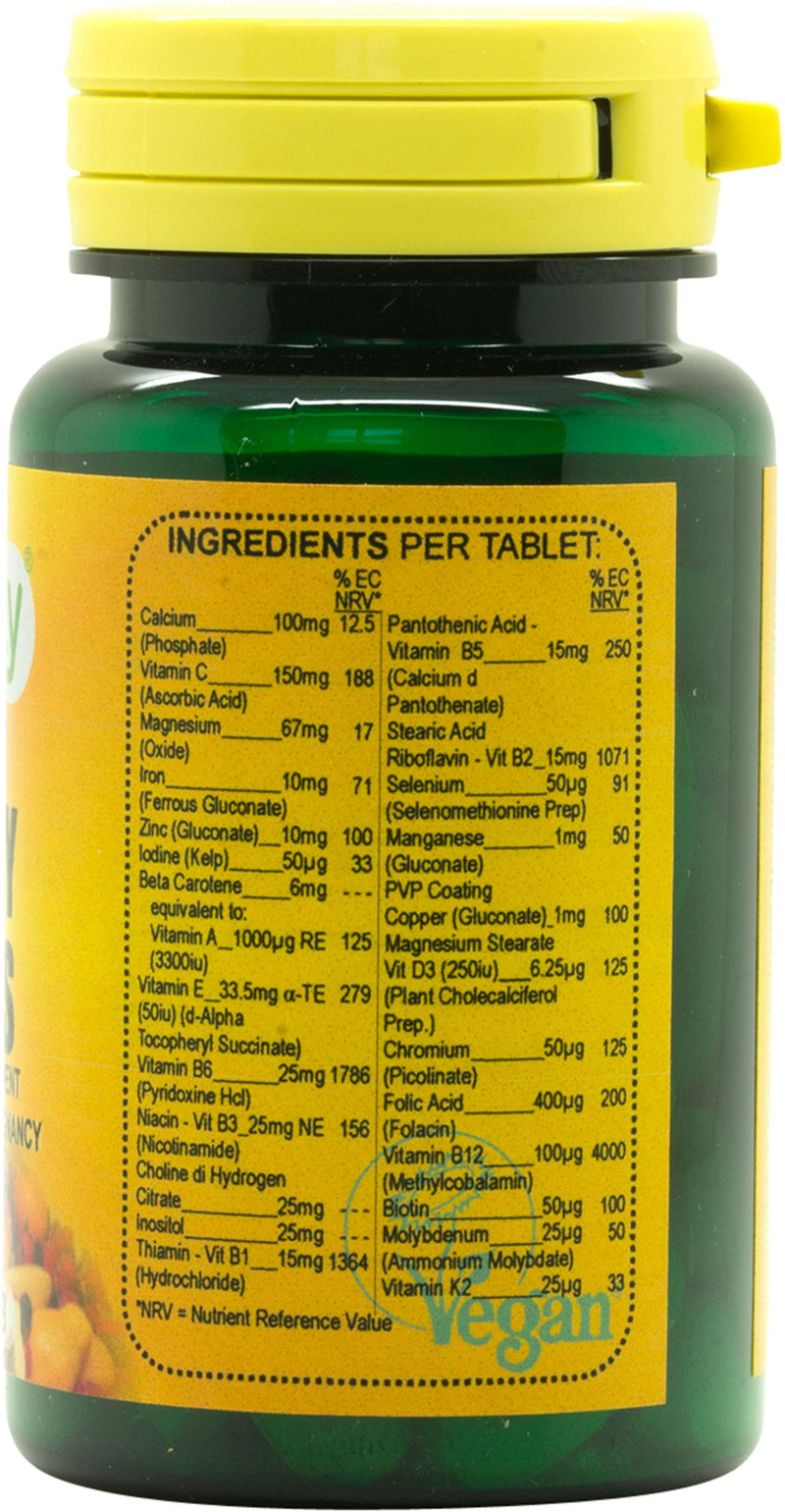 Pregnancy Essentials Multivitamin : Women's Health Supplement : 60 Tablets, in a Planet-Friendly 99% Recycled Pot 60 count (Pack of 1)