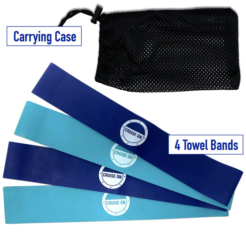 Princess Cruise Essentials (4 Items) Luggage Tag Holders, Power Strip, Towel Bands & Cruise Lanyards with Retractable Reel