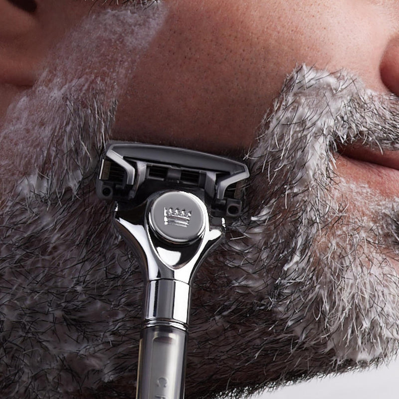 [Australia] - Cremo Original Shave Gift Set for Men, includes Impossibly-Slick 6 oz Shaving Cream, Chrome Barber Grade Razors for Men and four Razor Blades Refills 