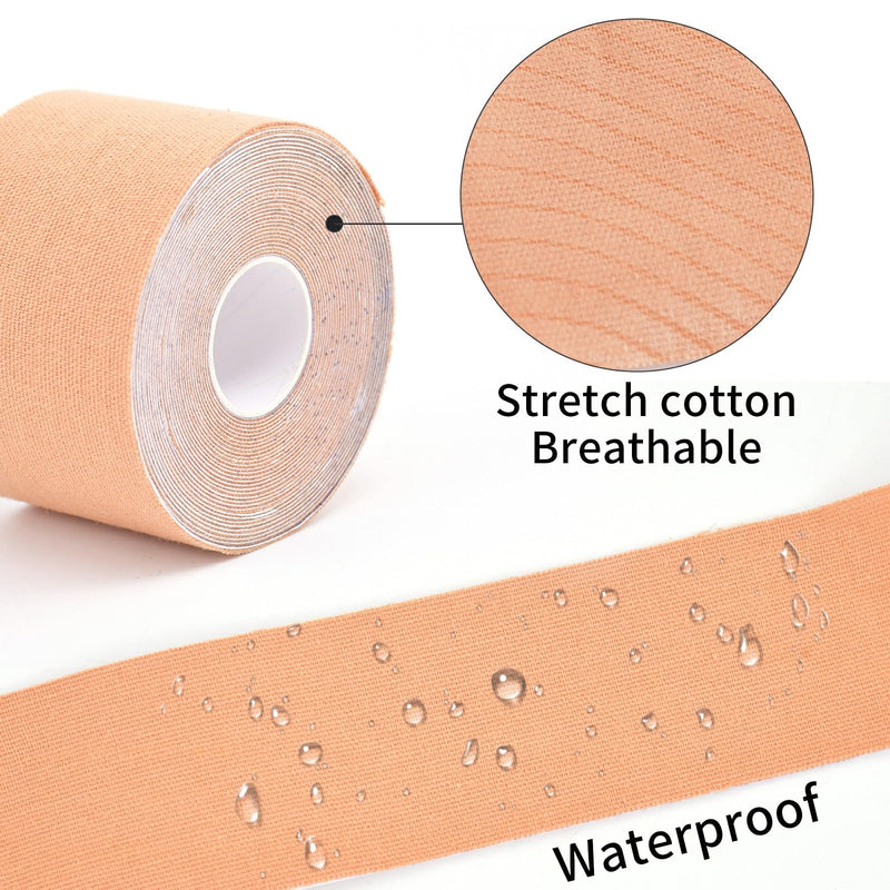 [Australia] - Kinesiology Tape 8 Rolls, Original Cotton Elastic Premium Athletic Tape,16.4 ft Uncut Tape,Hypoallergenic and Waterproof for Muscle Pain Relief and Joint Support Mix Pack of 8 