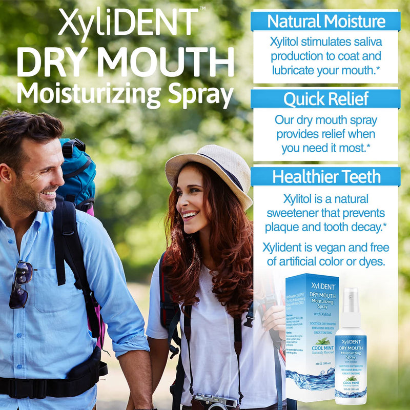 [Australia] - Nature's Stance XyliDENT Xylitol Dry Mouth Spray - Stimulates Saliva, Freshens Breath, Reduces Acid Production, Fast Acting Extended Relief, 2 Ounce (Cool Mint) Cool Mint 2 Fl Oz (Pack of 1) 