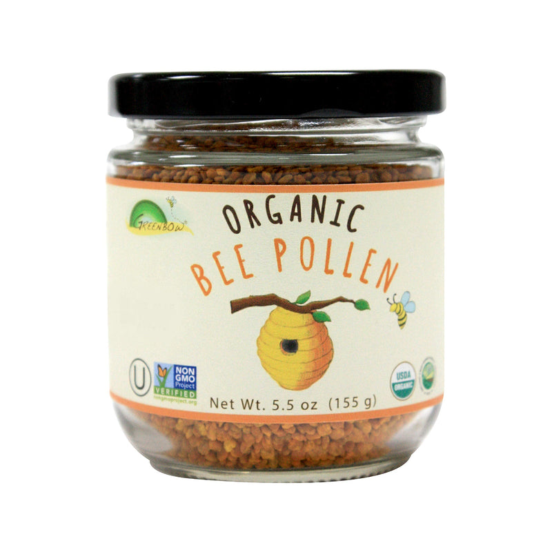 [Australia] - Greenbow Bee Pollen - 100% USDA Certified, Non-GMO, Halal, Kosher - Pure & Natural Superfood With Proteins, Vitamins & Minerals - Gluten Free - 155g 