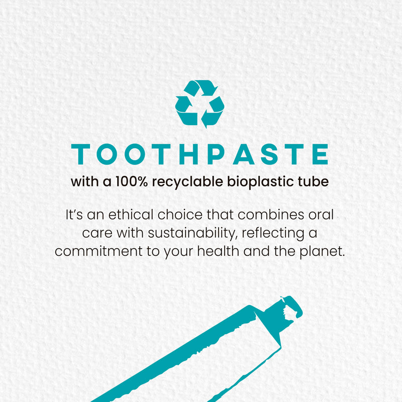 [Australia] - Fluoride-Free Mint Toothpaste for Fresh Breath, Gentle on Teeth, Natural Ingredients, Eco-Friendly Bioplastic Tube, Sustainable Oral Care for Adults and Kids (3 Pack, Mint & Charcoal) 1.33 Fl Oz (Pack of 3) 