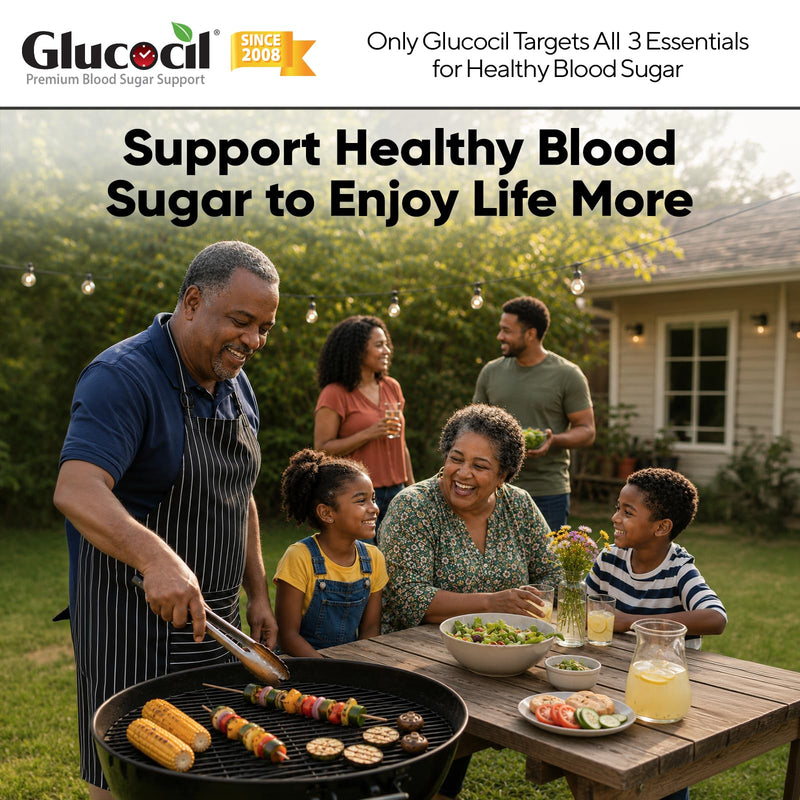 Glucocil – Vegetarian Capsules - Premium Blood Sugar Support - Supports the 3 Essentials for Healthy Blood Sugar - with Berberine, Proprietary Mulberry Leaf, and More