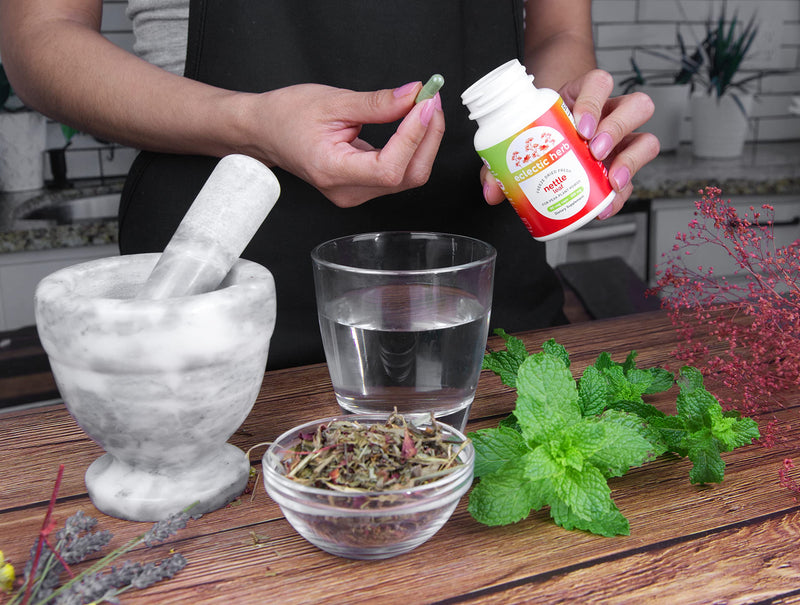 [Australia] - Eclectic Institute Raw Freeze-Dried Non-GMO Nettle Quercetin Capsules | Sinus, Nasal, Immune Support | 90 CT 