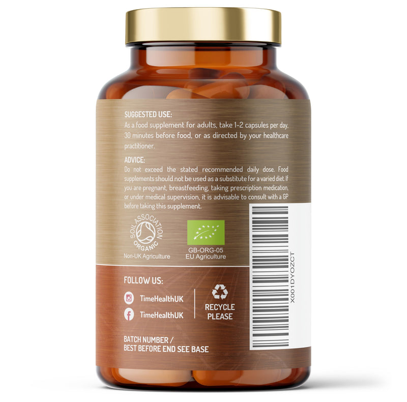 Organic Citrus Bergamot Extract - 120 Capsules - High Strength 38% Bergamot Polyphenols - 500mg - Clinically Studied BPF® - UK Made Supplement - Zero Additives - GMP Standards - Vegan 120 count (Pack of 1)
