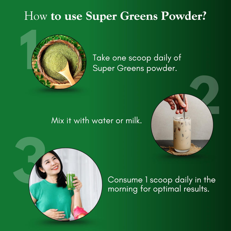 Organic Spree Super Greens Powder – 150 gm (5.3oz) | USDA Organic Certified | Superfood Mix with Moringa, Wheatgrass, Tulsi, Amla, Alfalfa & Barley Grass (1) 1