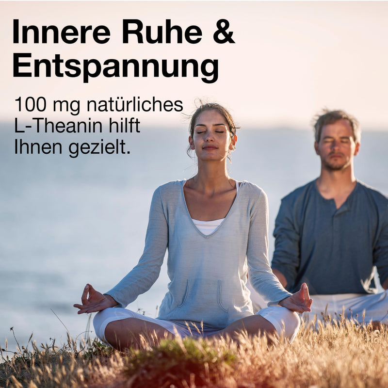 [Australia] - L Theanine 100 mg - 180 capsules - High dosage - produced in Germany & laboratory tested - Natural & Vegan - L-Theanine 