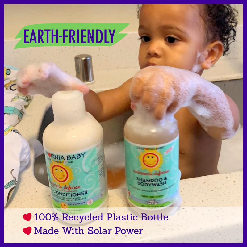 [Australia] - California Baby Swimmer's Defense | Moisturizing After Swim Shampoo For Kids | 100% Plant-Based | Allergy Friendly | 251 mL / 8.5 fl. oz. 