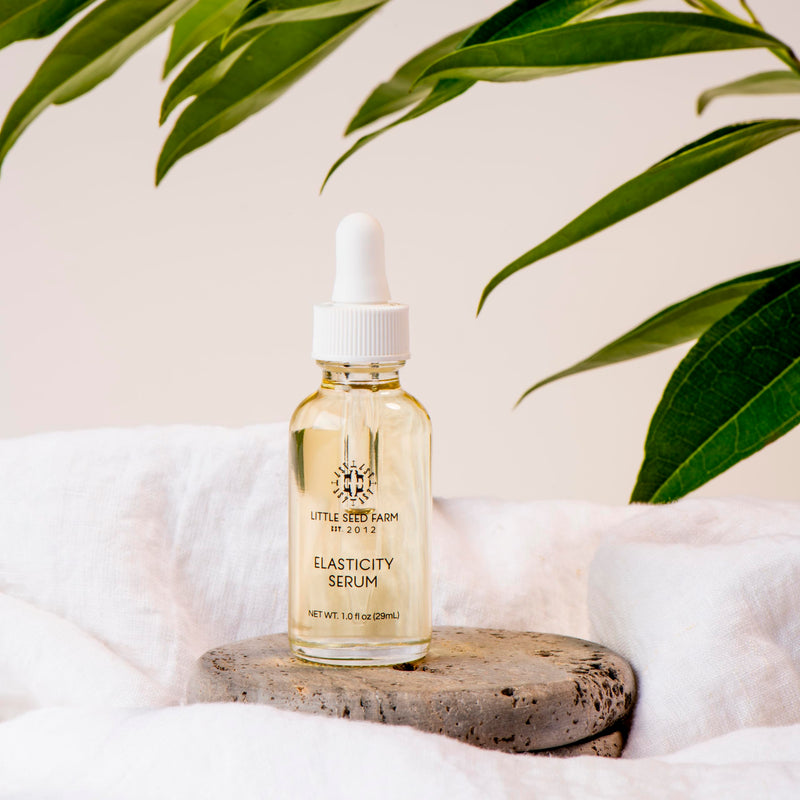 Little Seed Farm Elasticity Serum - Toning & Firming Face Serum, 1 fl oz | Natural skin care face moisturizer, organic rosemary and lavender, reduces fine lines and age spots, cruelty free 1 Fl Oz (Pack of 1)