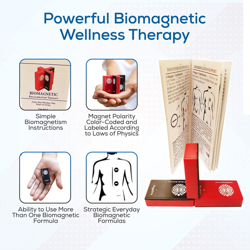 [Australia] - SaveMeMagnets - Biomagnetism Therapy Kit | 3 Healing Magnets & Illustrated Guide | DIY, Magnetic Therapy for Wellness & Balance | Self Therapy Magnet Bars | Magnetic Therapy Products Pack of 3 