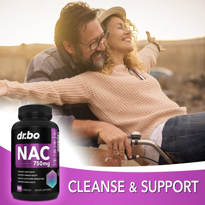 [Australia] - NAC Supplement N-Acetyl Cysteine Pills - 750mg N Acetyl Cysteine Pure Vitamin Capsule - Daily Liver Support Formula for Lung Cleanse Health, Kidney Detox, Brain & Respiratory Supplements - 90 Capsules 