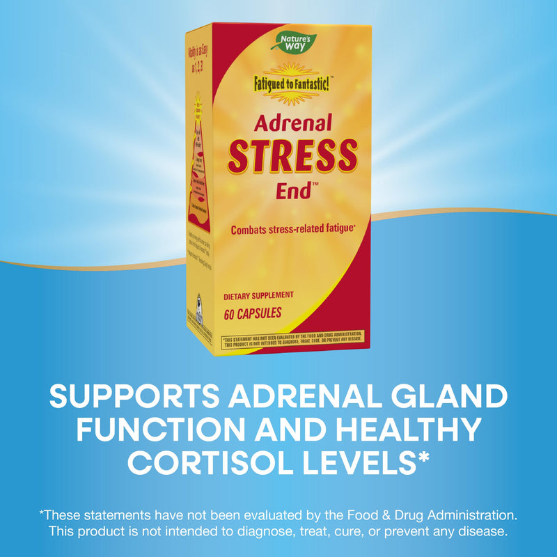 [Australia] - Nature's Way Fatigued to Fantastic! Adrenal Stress End, Stress-related Fatigue Support*, 60 Count 
