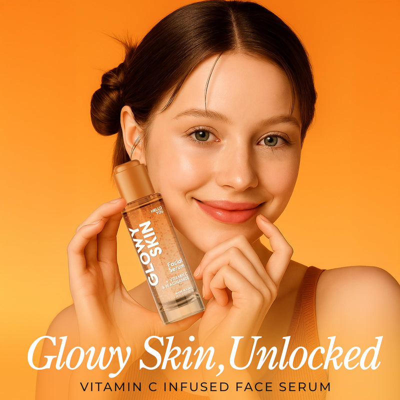 Hello You Vitamin C Serum For Face With Niacinamide – Dermatologist Tested, Korean Skin Care – Supports Glowy Skin, Enhances Tone & Smooths Texture For A Youthful Looking Complexion – Vegan 1.69 Fl Oz Vitamin C & Niacinamide